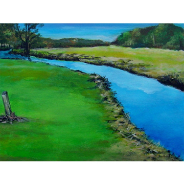 Oude Molenschediep, acryl op doek, 40x50