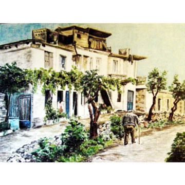 De oude Griek, pastel op papier, 40x60